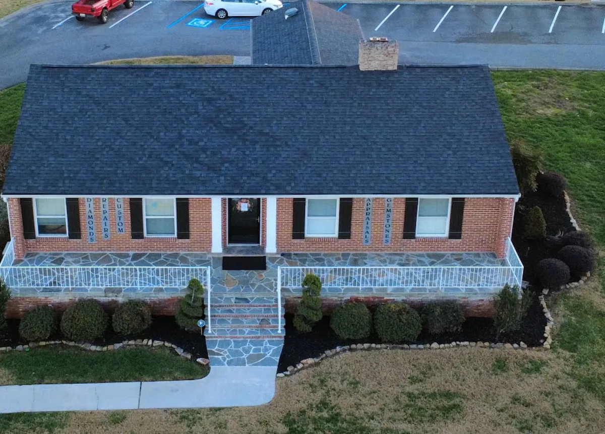Recently completed Goodpaster roof replacement on a brick home in Chattanooga